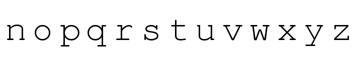 KOI8 Courier Font LOWERCASE