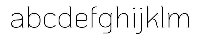KoHo ExtraLight Font LOWERCASE
