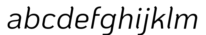 KoHo Italic Font LOWERCASE