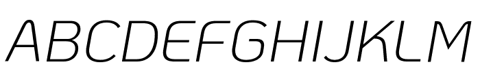 KoHo Light Italic Font UPPERCASE