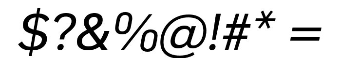 KoHo Medium Italic Font OTHER CHARS