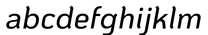KoHo Medium Italic Font LOWERCASE