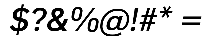 KoHo SemiBold Italic Font OTHER CHARS