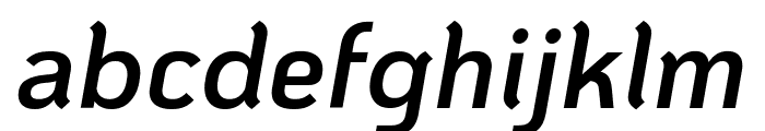 KoHo SemiBold Italic Font LOWERCASE