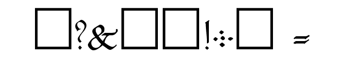 Koch Plain Font OTHER CHARS