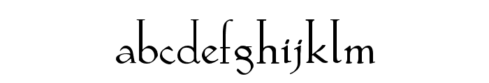 Koch Plain Font LOWERCASE