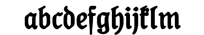 Koenig-Type Bold Font LOWERCASE