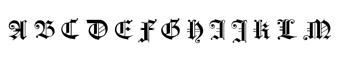 Koenigsberger Gotisch UNZ1L Italic Font UPPERCASE