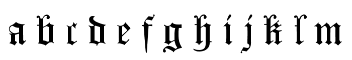 Koenigsberger Gotisch UNZ1L Italic Font LOWERCASE