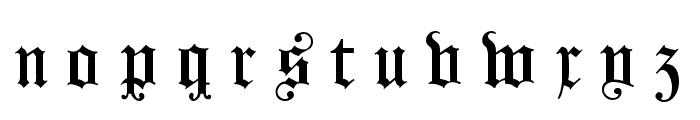 Koenigsberger Gotisch UNZ1L Italic Font LOWERCASE