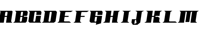 Koenshaku ExtraBold Oblique Font UPPERCASE
