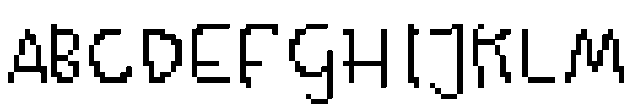 KolquatFunkyBitm Font UPPERCASE