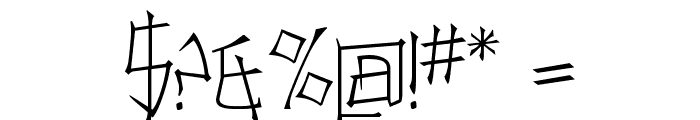 Konfuciuz Thin Font OTHER CHARS
