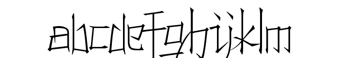 Konfuciuz Thin Font LOWERCASE