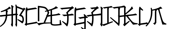 Konfuciuz Font UPPERCASE