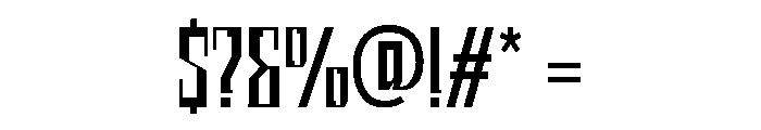 Koondimtrial Regular Font OTHER CHARS