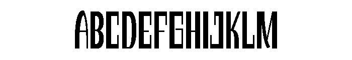 Koondimtrial Regular Font UPPERCASE