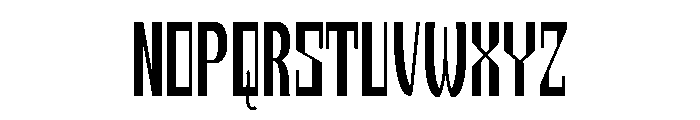 Koondimtrial Regular Font UPPERCASE
