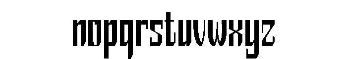 Koondimtrial Regular Font LOWERCASE