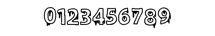 Korean Blood Font OTHER CHARS
