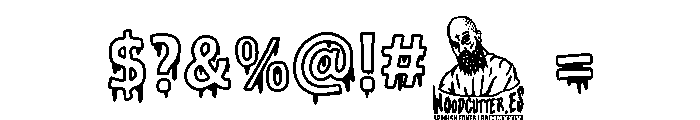 Korean Blood Font OTHER CHARS