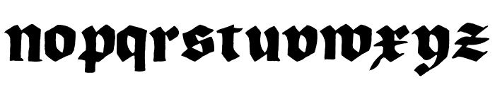 Korger Gothic Font LOWERCASE