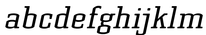 KorneuburgSlabRegular-Italic Font LOWERCASE