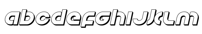 Kovacs 3D Italic Font LOWERCASE