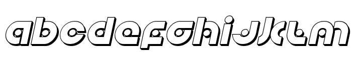 Kovacs Spot 3D Italic Font LOWERCASE