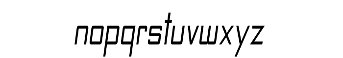 Konstant-CondensedItalic Font LOWERCASE