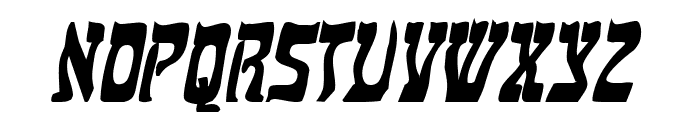 Kosher Condensed BoldItalic Font UPPERCASE