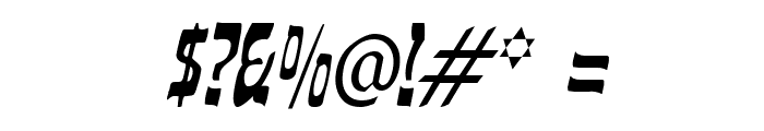 Kosher Condensed Italic Font OTHER CHARS