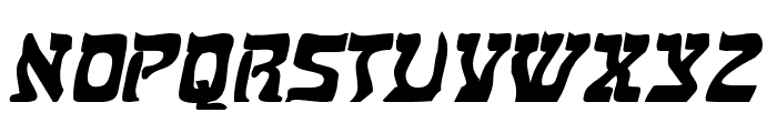 Kosher Extended BoldItalic Font UPPERCASE