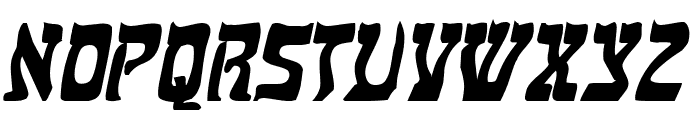 Kosher Wide BoldItalic Font UPPERCASE