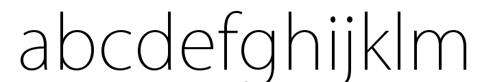KozGoPro-ExtraLight Font LOWERCASE