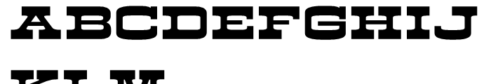 Kodiak Regular Font UPPERCASE