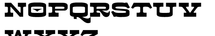 Kodiak Regular Font LOWERCASE