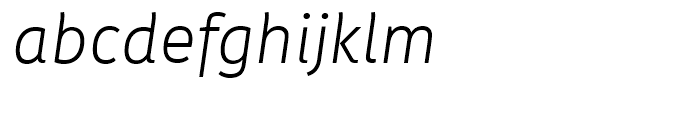 Kohinoor Light Italic Font LOWERCASE