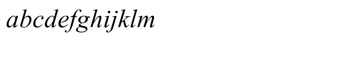 Kokila Italic Font LOWERCASE