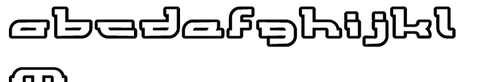 Kono Regular Outline Font LOWERCASE