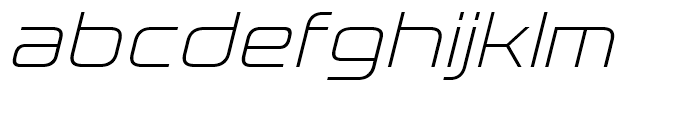 Korataki Extra Light Italic Font LOWERCASE