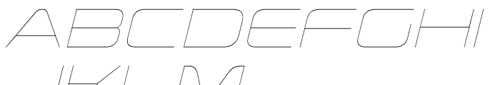 Korataki Ultra Light Italic Font UPPERCASE