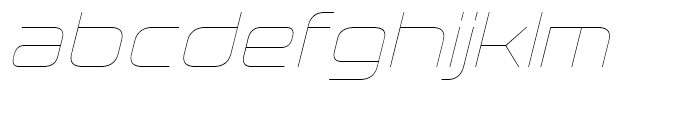 Korataki Ultra Light Italic Font LOWERCASE