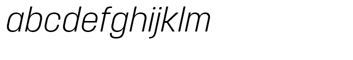 Korolev Light Italic Font LOWERCASE