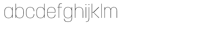Korolev Thin Font LOWERCASE