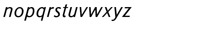 Korpus Sans Light Italic Font LOWERCASE