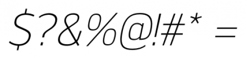 Kobern Light Italic Font OTHER CHARS