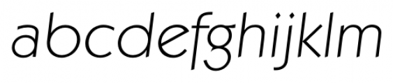 Koblenz Serial Xlight Italic Font LOWERCASE