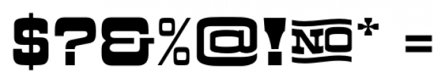 Kodiak Regular Font OTHER CHARS
