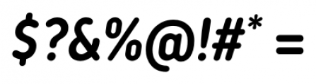 Korb Bold Italic Font OTHER CHARS